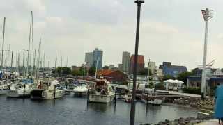 Heiligenhafen Ostsee Blick über den Binnensee zur Stadt [upl. by Sousa]