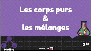 Corps purs et mélanges [upl. by Yelak64]