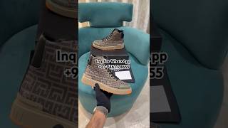 BALMAIN BCOURT MONOGRAM HIGH TOP GREEN BLACK PREMIUM QUALITY SNEAKERbrandsfashionstylebrand [upl. by Ahsanat]