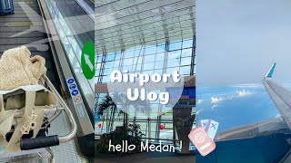 Travelling Day in My Life  My First Flight During Pandemic JakartaMedan Vlog  Indonesia [upl. by Llekim]