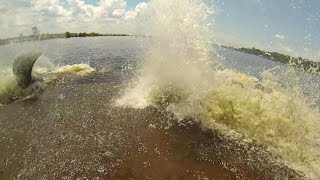 Angler Gets Soaked by Manatees [upl. by Nirihs440]