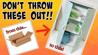 🌟SIMPLY AMAZING 🌟CARDBOARD BOX MAKEOVER come see EASY STORAGE DIY [upl. by Sela916]