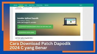 CARA DOWNLOAD DAPODIK 2024 C YANG BENAR [upl. by Robson523]