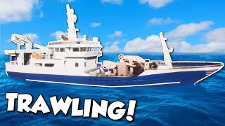 HUGE TRAWLING SHIP  Fishing Barents Sea Gameplay  Fishing Simulator Game [upl. by Novah]