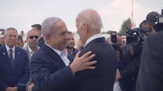 MO il presidente americano Joe Biden è arrivato in Israele [upl. by Aras102]