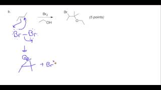 BromineMethanol Addition to an Alkene  Mechanism [upl. by Estel]