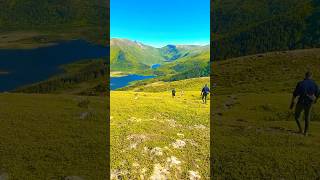 Switzerland vibes norway lofoten mountain hiking nature paradise placesthatdontfeelreal [upl. by Sirahs]