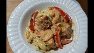 TGI Fridays Cajun Chicken And Shrimp Pasta [upl. by Warrenne]