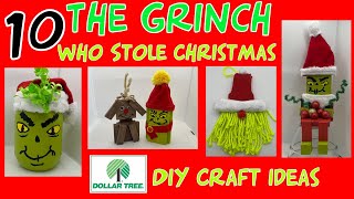 Dollar Tree DIY Delights 10 Grinchy Whoville Crafts [upl. by Sonstrom]