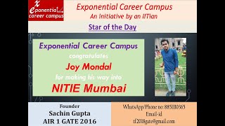 NITIE Mumbai Admission II Textile Engineer II Exponential Career Campus [upl. by Moclam856]