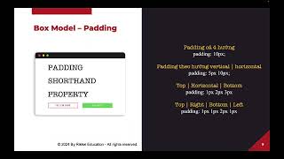 Session 08  Lecture 03  Box Model  Padding [upl. by Taddeo286]