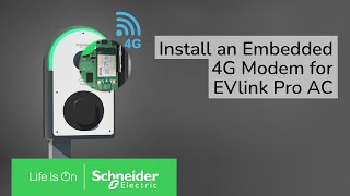 How to Install 4G embedded modem for EVlink Pro AC  Schneider Electric [upl. by Metcalf]