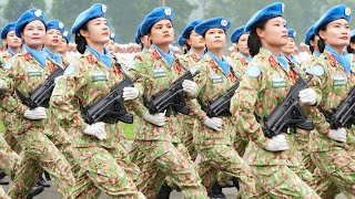 Vietnam Womens Troops ★ Vietnam Military Parade 2024 [upl. by Glynda844]