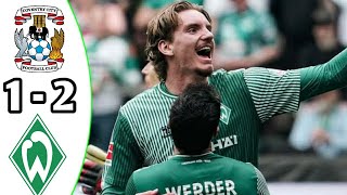 Coventry City vs Werder Bremen 12 Highlights  Club Friendlies 2024 eFootball Game Play [upl. by Nosrac180]