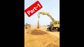 Augering for Foundation  Metro Work metro work construction shorts reels ytshort viralvideo [upl. by Lila]