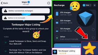 Major new Ton Listing Task  Battery not charge Task in Major 🔋 Major recharge Battery Ton task [upl. by Niotna616]