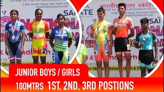 100 Meter Juniors 1417 Girls amp Boys All Final Races in RSFI Nationals 20202021  Mohali [upl. by Etireugram]