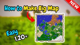 How to make a big map on minecraft Quick amp Easy [upl. by Ytsrik]