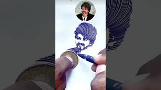 Thalapathi vijay 🔥🔥🔥coin 🪙 drawing [upl. by Melina798]