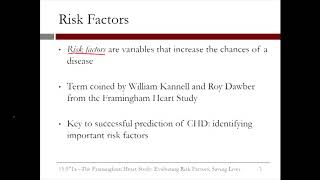 333 The Framingham Heart Study  Video 2 Risk Factors [upl. by Lovering]