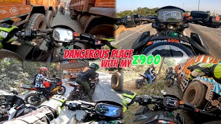 Bhayankar place Re Sabu Rider Fasi Gole😨 Saturday Ride viralvideo viralshort z900 [upl. by Arbba]