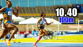 ShellyAnn FraserPryce Is Back She Destroyed Shericka Jackson In First 100m In The 200m Final [upl. by Aronoel]