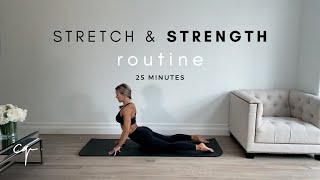 Full Body Stretch and Strength Routine  Increase Flexibility  25 Mins [upl. by Zacks]