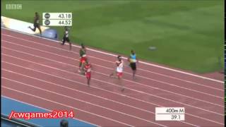 Mens 400m Semi Final 1  Commonwealth Games 2014 [upl. by Toffic396]