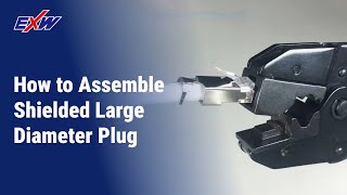 How to assembly RJ45 Cat6A Shielded Large Diameter Plug [upl. by Yaya]