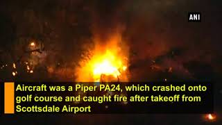 Watch Small plane crashes near Scottsdale Arizona airport [upl. by Harwilll614]