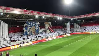 1 FC Union Berlin  Hertha BSC Berlin kurz vor Anpfiff Auflaufen Choreo Hymne [upl. by Ogirdor10]