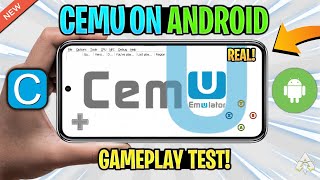 NEW CEMU EMULATOR ON ANDROID GAMEPLAY TEST  WII U EMULATION ON ANDROID [upl. by Octavian]