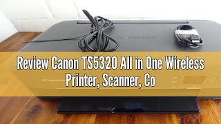 Review Canon TS5320 All in One Wireless Printer Scanner Copier with AirPrint Black Amazon Dash R [upl. by Philina]