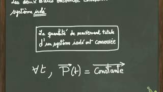 Prof de meca  choc élastique de 2 billes  Qté de Mvt 1 [upl. by Ahser]