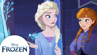 Elsa and Anna’s Ice Skating Escapades  Off the Page Adventures Arendelle Ice Calamity  Frozen [upl. by Enilraep]