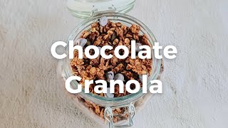 Chocolate Granola l Healthy Kid Friendly Breakfast Recipe  Flavours Treat [upl. by Theodore]