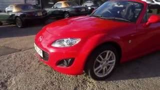 2011 Mazda MX5 Mk35 18 RHT roadster Coupé in True Red only 12900 miles for sale [upl. by Roze]