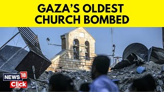 Israel Bombs Gaza Church Sheltering Palestinians Storms Cities In Occupied West Bank  N18V [upl. by Prescott741]