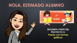 Semana 24 Segundo grado Caligramas acrósticos y palíndromos [upl. by Namwen64]