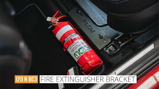 Hyundai i20 N BC3 Adjustable Fire Extinguisher BracketMount [upl. by Renrew]