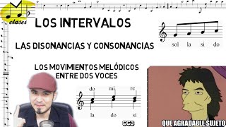 🎶Intervalos armónicos disonancias y consonancias y movimientos melódicos Clase de contrapunto 3🎶 [upl. by Hurleigh434]