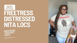 How I do my crochet locs with Distressed Nita Locs [upl. by Ahsimrac]