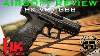 Airsoft Review 13 Umarex HK VP9 Gaz Gaz Blowback VFCUmarex GUNS AND TARGETS FR [upl. by Senalda]