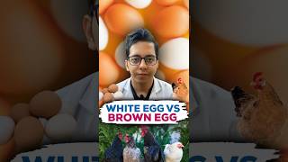 White Egg Vs Brown Egg  Which is more healthy   DtBhawesh  diettubeindia dietitian shorts [upl. by Kcirtapnhoj]