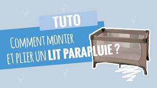 Comment monter et plier un lit parapluie [upl. by Winne]