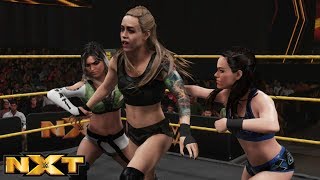 WWE 2K19 NXT TAYNARA CONTI amp KACY CATANZARO VS JESSAMYN DUKE amp MARINA SHAFIR WSHAYNA [upl. by Ahsienak]