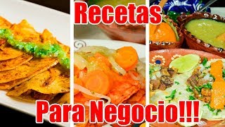 Tres Recetas para Negocio [upl. by Arobed]