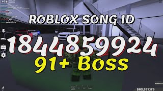 91 Boss Roblox Song IDsCodes [upl. by Atiuqrahs]