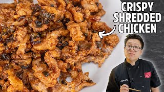 Irresistible Crispy Shredded Chicken Recipe [upl. by Naquin]