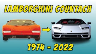 Evolution of LAMBORGHINI COUNTACH 19742022  LAMBORGHINI Evolution  Generations amp Specs 🚗 [upl. by Audi]